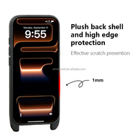 Étui de téléphone Sinco avec sangle bandoulière en cuir et porte-cartes pour iPhone 17 Pro Max