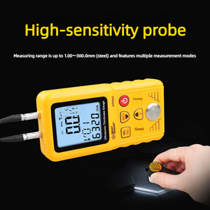 Jauge d'épaisseur ultrasonique intelligente AR850+ AR860, testeur numérique non destructif pour plaques d'acier, tuyaux métalliques et parois - Product Image 4