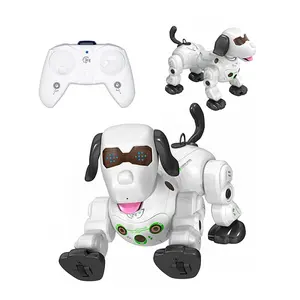 지능형 로봇 개 장난감 동물 음성 제어 적외선 센서 rc 취미 개 장난감 원격 제어 산책 로봇 강아지