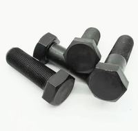 Boulons hexagonaux en acier au carbone de grade 8.8, oxyde noir, M6x20, pour l'assemblage de machines