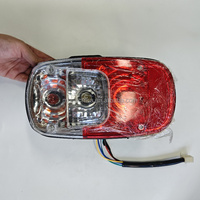 12V LED Rear Tail Light Assembly 3000 Lm for TVS King Cargo Auto Rickshaw Motorcycle