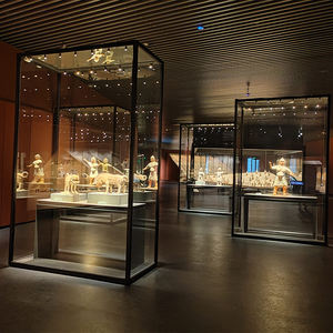 Hot Selling One-Stop Optimal Museum Panorama Glas Sammlung Vitrine Custom Vitrine <span class=keywords><strong>Display</strong></span> mit <span class=keywords><strong>LED</strong></span>-Beleuchtung - Product Image 2