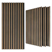 Panneau acoustique mural en bois moderne Akupanel, lattes en chêne naturel, écologique, insonorisant, 22 mm d'épaisseur, panneau acoustique intérieur