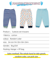 Pantalon long respirant en coton Tedmimak pour tout-petits, lot de 5 pièces pour bébé de 3 à 24 mois, motif imprimé animal, printemps
