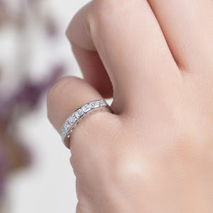 Anillos de oro rosa de 10K, 14K y 18K con piedras preciosas para mujer, personalizados con corte Asscher, anillo de compromiso de moissanita, joyería fina. - Product Image 5