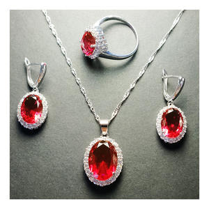 Ensemble de bijoux pour femmes en alliage de cuivre plaqué platine AAA, zircon, style classique, fiançailles, anniversaire, mariage, boucles d'oreilles de mariée - Product Image 5