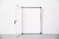 Vitrine de présentation A4 verrouillable pour école, bureau, salle de classe avec 2 clés, porte en acrylique, modèle en aluminium SC01, logo personnalisé accepté
