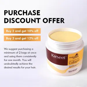 Karseell Grossiste Marque privée Masque capillaire hydratant à la biotine Crème réparatrice pour traitement à la kératine Masque capillaire pour salon