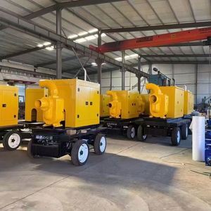 Bomba de drenaje de agua diésel autocebante de emergencia para camión, no bloqueante, para control de inundaciones móviles y alcantarillado municipal - Product Image 1