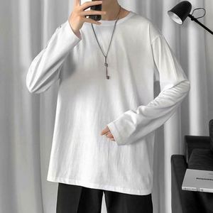 เสื้อยืดผู้ชายสำหรับฤดูใบไม้ร่วงและฤดูหนาว ขายส่ง เสื้อผ้าชั้นใน ผ้าฝ้ายผสมสแปนเด็กซ์ ผ้าถักเนื้อนุ่ม ทรงหลวม ปักลาย เสื้อพูลโอเวอร์แบบทางการ แขนยาว - Product Image 1