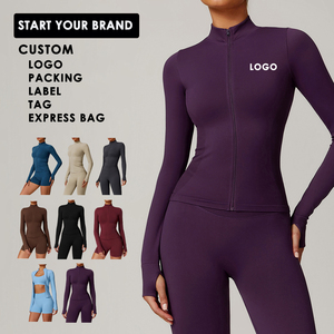 Chaqueta Deportiva de Verano para Mujer, Suave, para Gimnasio, Correr, Yoga, con Cierre, Estilo Biker, para Primavera, Fabricada para Actividades al Aire Libre - Product Image 5