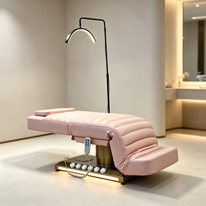 Luxury Electric Facial Bed Height <b>Adjustable</b> Cosmetology Massage <b>Table</b> LED Light Base For Beauty Salon Spa Tattoo Eyelash - Product Image 3
