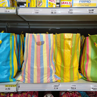Sacs de courses personnalisés en PP tissé, réutilisables, avec impression sérigraphique