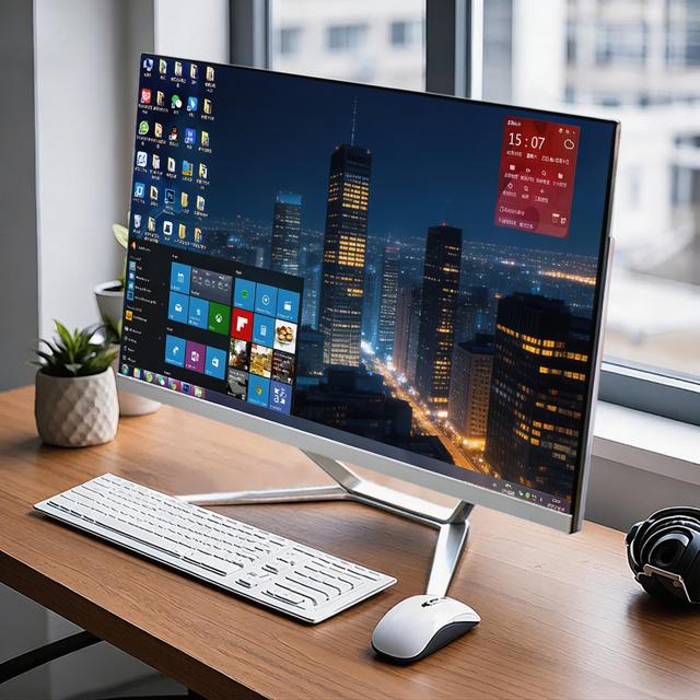 All in One PC Ultra Thin Borderless 23.8" Independent Graphic Card GTX1650 1920*1080 Intel I7 12650H IPS AIO for Office Home