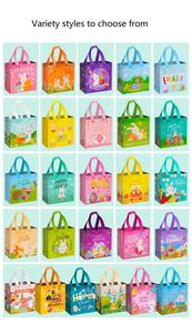 Bolsas <span class=keywords><strong>de</strong></span> Tela 22*23*11cm, Aceptan Logotipo Personalizado, Reutilizables, Laminadas, <span class=keywords><strong>de</strong></span> Tela No Tejida, para <span class=keywords><strong>Compras</strong></span>, con Diseño <span class=keywords><strong>de</strong></span> Conejito <span class=keywords><strong>de</strong></span> Pascua, para Regalos y Dulces - Product Image 6