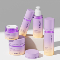 Ensemble de flacons cosmétiques haut de gamme en plastique ABS double couche avec pompe à lotion pour soins de la peau, crème, nettoyant visage