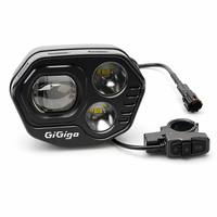 Feux LED de style Baja pour Light Bee X Ultra Bee GiGigo Gi03, commande par guidon/câble, triple lentille, étanche IP68, prise