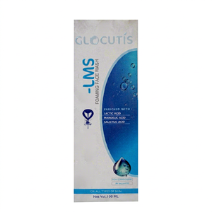 Glocutis - Limpiador Facial Espumoso LMS 100ml con Ácido Láctico, Mandélico y Salicílico, Exfoliante, Iluminador, con pH Equilibrado, para Todo Tipo de Piel - Product Image 1