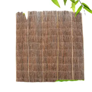accordion brushwood fence for natural eco-friendly garden decoration