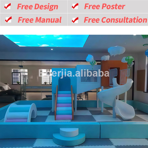 Équipement de terrain de jeu intérieur pour enfants, design personnalisé sûr et doux, avec piscine à balles colorée pour parc intérieur commercial - Product Image 2