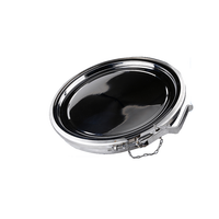 Pince trou d'homme en acier inoxydable 304 pince à ouverture rapide pression atmosphérique pince détachable fond plat seau à lait chiffre d'affaires