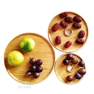 Support à gâteau rond en bambou classique à 3 niveaux, non toxique, pour la présentation de desserts de mariage, la maison et la cuisine - Product Image 4