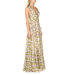2023 nouvelle robe lâche floral élégant doux dame style dos nu taille conception de haute qualité peut être personnalisé - Product Image 3