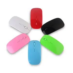 Baru USB Optik Nirkabel Komputer Mouse 2.4G Receiver Super Slim Mouse untuk PC Laptop