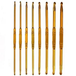 Một Bộ Gồm 8 Tay Cầm Alumina Double-End Crochet Tool Set Len Kim Móc Tay