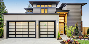 Porte <span class=keywords><strong>de</strong></span> <span class=keywords><strong>garage</strong></span> moderne sans cadre en verre trempé, réduction du bruit, étanche, é<span class=keywords><strong>l</strong></span>évation automatique, é<span class=keywords><strong>l</strong></span>égante, pour entrée <span class=keywords><strong>de</strong></span> maison - Product Image 1