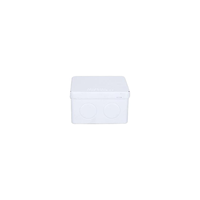 Scatola di Giunzione Quadrata Impermeabile 85x85x50mm IP65 con Fori Pre-forati, 7 Tappi in Gomma, Scatola Elettronica per Esterni in ABS Resistente ai Raggi UV
