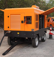 Compresor de Aire de Tornillo Móvil con Motor Diésel KS, 380V, 1 Año de Garantía, Caja de Engranajes, Rodamientos, Alta Productividad para Minería, Puentes y Carreteras