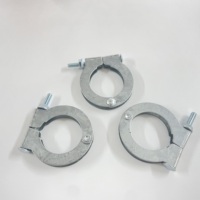 AGRIESO Équipement pour la volaille Système d'alimentation automatique Collier de serrage de tuyau d'alimentation 45mm 3 mètres Connecteur de tube rond Collier rond réglable