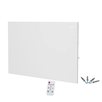 Nuevo diseño de aluminio sin marco Delgado C060D frontal LED pantalla digital control remoto programas personalizados panel infrarrojo calentador de habitación