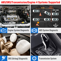 Escáner OBD2 Crp123 Automotriz de Cuatro Sistemas 12V para Autos y Motocicletas, Herramienta de Diagnóstico Profesional Universal para Todos los Autos 2026