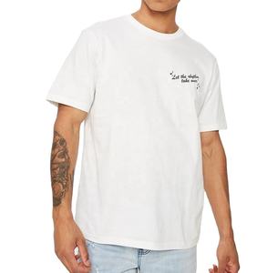 2023 T-Shirt homme personnalisé haute qualité 100% coton Jersey solide motif imprimé 220 grammes poids Logo personnalisé - Product Image 1