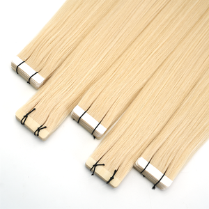 Extensiones de Cabello Adhesivas de Calidad Profesional, 100% Cabello Humano Virgen Natural, Sin Caída, 60 #   Precio al por mayor de productos rubios - Product Image 2