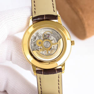 Montre de luxe 2025 avec cadran doré, mouvement mécanique, lumineuse, haut de gamme, mode business, OEM, vente en gros personnalisée - Product Image 3