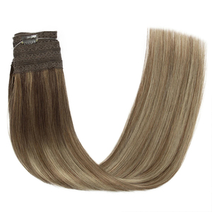 Extensiones de Cabello Halo con Clip de Alambre Oculto, Hilo Elástico Invisible, Extensiones de Cabello Humano con Mechas <span class=keywords><strong>Balayage</strong></span> - Product Image 2