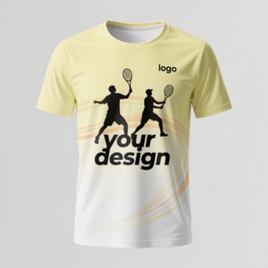เสื้อยืดออกกำลังกายแห้งเร็วผ้าโพลีเอสเตอร์พิมพ์โลโก้ตามสั่ง เสื้อยืดกีฬาฟิตเนสสำหรับผู้ชาย เสื้อยืดกล้ามเนื้อ - Product Image 2