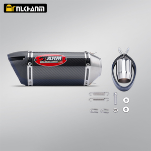 Sistema de Escape Universal para Motocicleta Modificado con Silenciador de Escape de Fibra de Carbono <span class=keywords><strong>AHM</strong></span> para R15 MT15 MT07 XMAX TMAX NMAX XADV - Product Image 6
