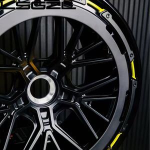 Nouvelles jantes en alliage forgé en fibre de carbone, design concave profond, 17-21 pouces, finition chrome brossé de luxe pour Audi - Product Image 4