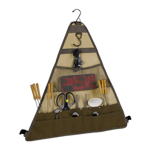 Bolsa de Almacenamiento Triangular para Cubiertos, 55x59cm, de Lona, Plegable, Organizador de Vajilla para Acampar al Aire Libre, Bolsa Colgante para Utensilios de Cocina - Product Image 1
