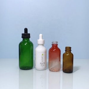 ขวดน้ำมันหอมระเหยขนาด 1 ออนซ์ สีขาว สำหรับผลิตภัณฑ์ดูแลผิวหน้าและเครา ทรงบอสตัน ขนาด 30 มล. 60 มล. ขวดแก้วแบบหยดพร้อมหลอดหยดสำหรับเซรั่ม - Product Image 3