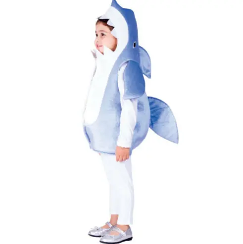Disfraz de tiburón de lujo para niños y niñas, <span class=keywords><strong>traje</strong></span> de ANIMAL de mar, pez, 2-4-6 años