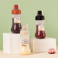 Bouteilles de condiment à presser personnalisées à 5 trous avec buses, bouteilles en plastique pour ketchup, moutarde, sauces piquantes, huile d'olive, outil de cuisine