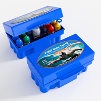 Kit de Prueba de Agua para Piscina y Spa 9 en 1, Portátil, Rápido y Preciso, para Evaluar la Calidad del Agua, Dureza, Cloro, pH, Alcalinidad y Ácido Cianúrico
