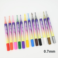 Nouveaux marqueurs pour nail art, stylos de dessin graffiti, peinture florale, gel pour nail art, outils de manucure DIY, stylo marqueur