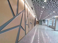 Panneaux en aluminium perforés sur mesure pour la décoration de façades de bâtiments, différents motifs de perforations, tailles et couleurs.