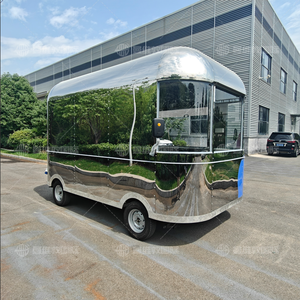 รถขายอาหารเคลื่อนที่ไฟฟ้า ได้รับการรับรองมาตรฐาน CE และ DOT สำหรับขายขนม ชานม บาร์บีคิว และอาหารจานด่วนริมทาง - Product Image 4